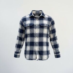 American Eagle Outfitters Blue and White Checkered Shirt